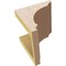 Ekena Millwork 6"W x 6"D x 6"H Wide Hughes Rough Cedar Woodgrain TimberThane Corbel, Primed Tan CORUR06X06X06HUGRCPR - alternate 2